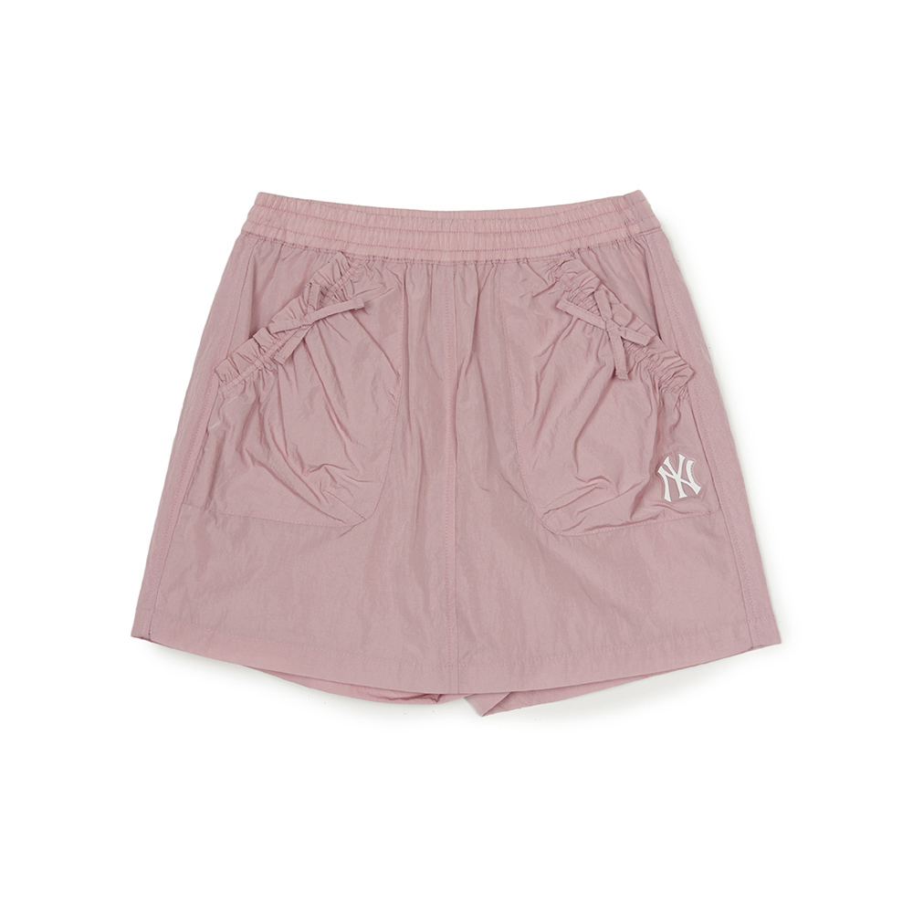 MLB KIDS 尼龍短裙 百褶裙 童裝 紐約洋基隊 (7FSKB0653-50PKM)