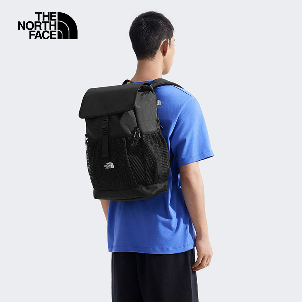 The North Face北面男女款黑色休閒後背包｜8DJKKX7