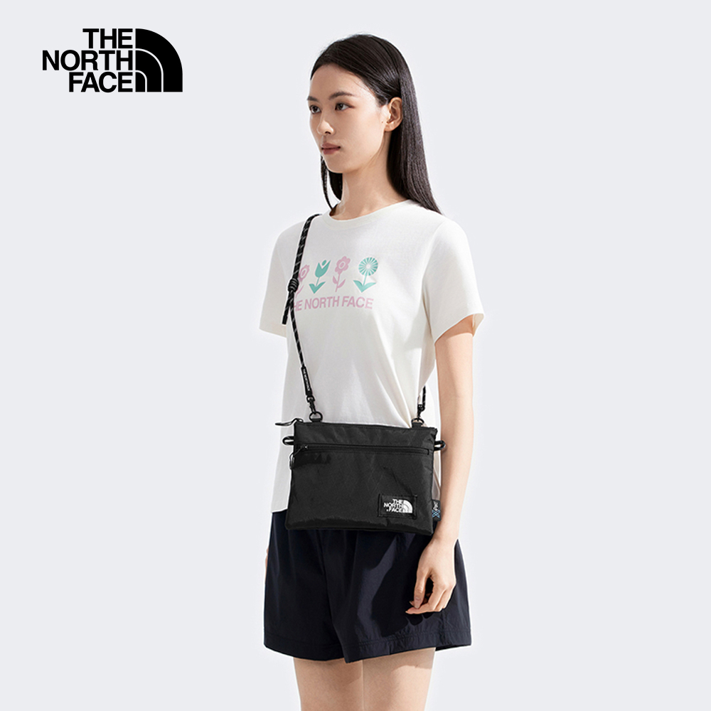 The North Face北面男女款黑色休閒單肩包｜8DJQKX7