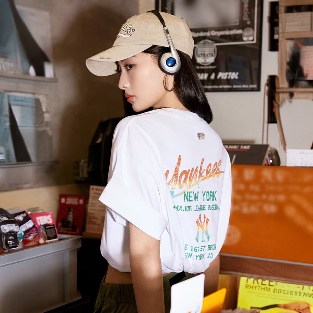 MLB 抗UV短袖T恤 紐約洋基隊 (3ATSB0653-50WHS)