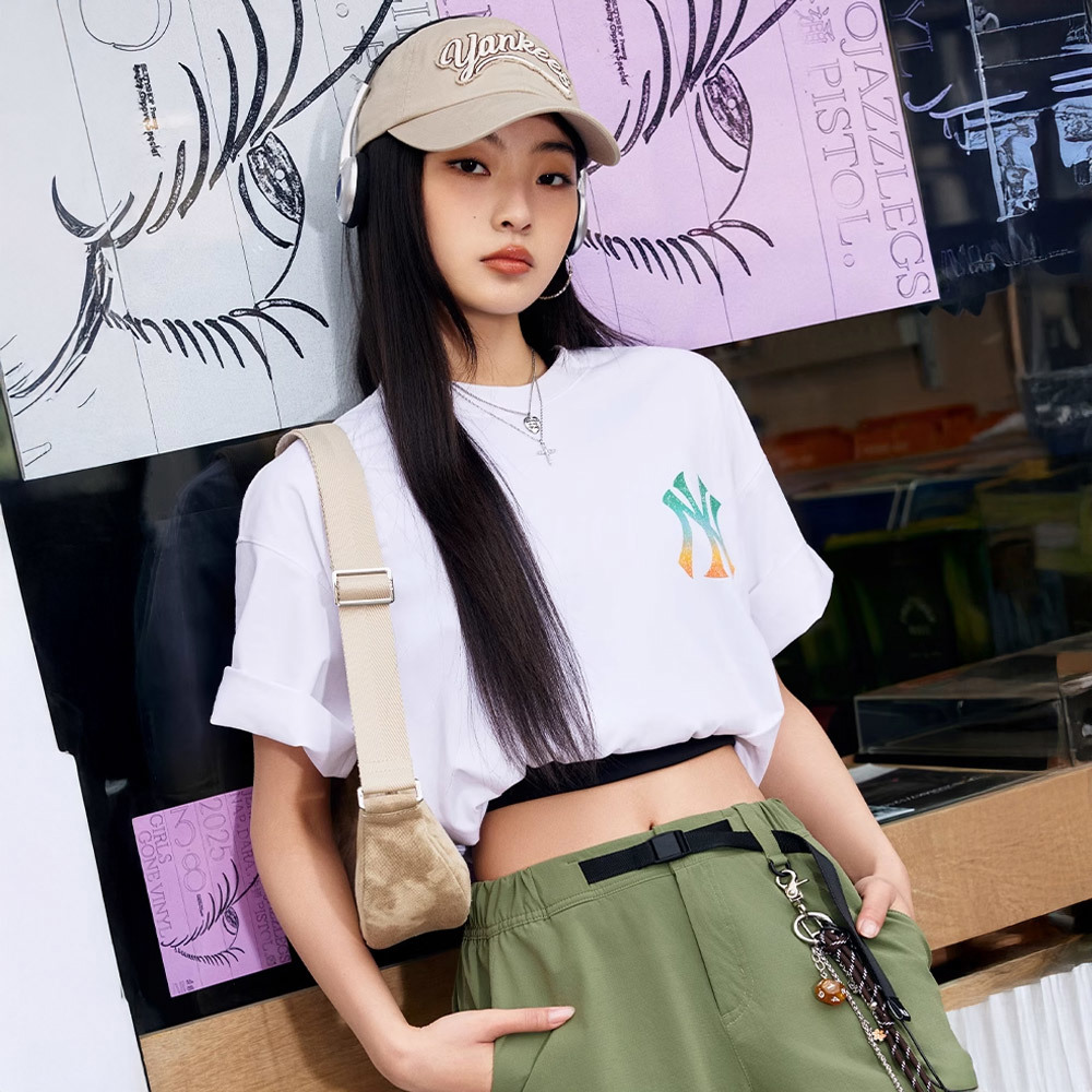 MLB 抗UV短袖T恤 紐約洋基隊 (3ATSB0653-50WHS)