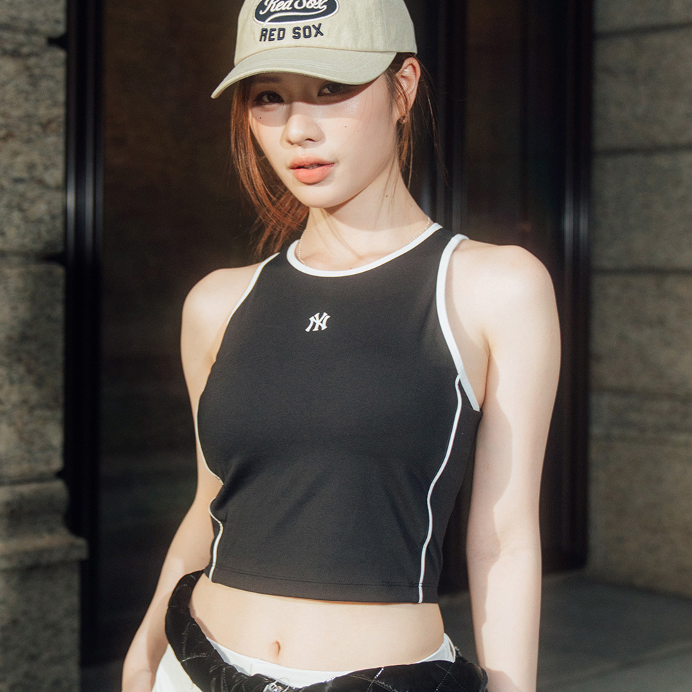 MLB 抗UV防曬涼感女版運動背心 紐約洋基隊 (3FTKB0153-50BKS)