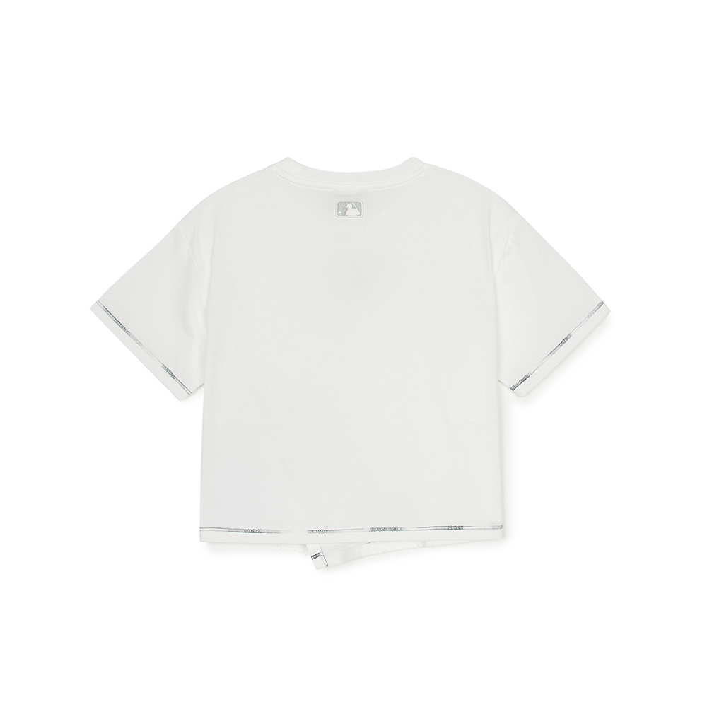 MLB KIDS 涼感 速乾短袖T恤 童裝 Heart系列 紐約洋基隊 (7FTSH0353-50WHS)