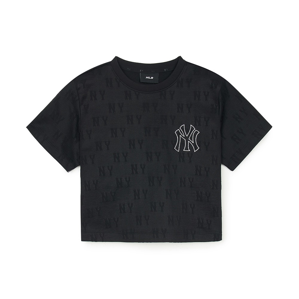 MLB 女版短袖T恤 Monogram系列 紐約洋基隊 (3FTSM0153-50BKS)