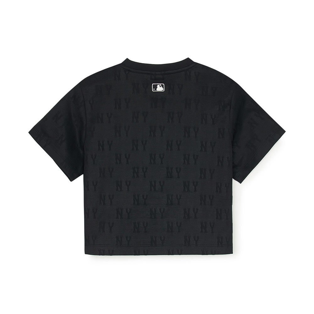 MLB 女版短袖T恤 Monogram系列 紐約洋基隊 (3FTSM0153-50BKS)