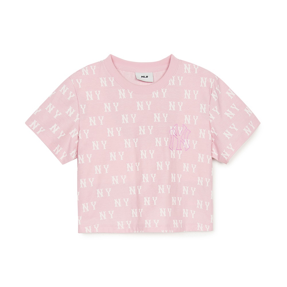 MLB 女版短袖T恤 Monogram系列 紐約洋基隊 (3FTSM0153-50PKM)
