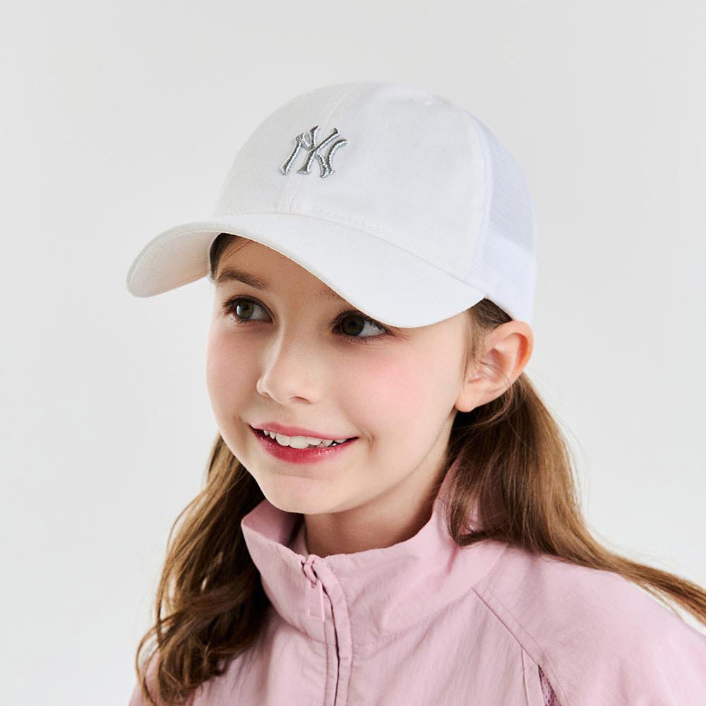 MLB KIDS 可調式軟頂棒球帽 童帽 紐約洋基隊 (7ACP77053-50WHS)