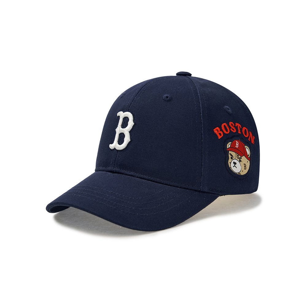 MLB KIDS 可調式棒球帽 童帽 Mega Bear系列 波士頓紅襪隊 (7ACPC025N-43NYS