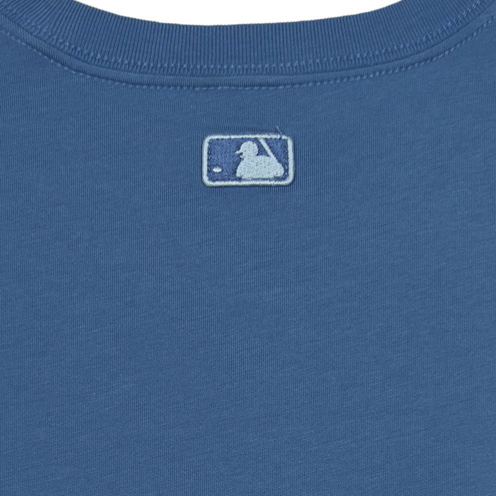 MLB KIDS 牛仔丹寧短袖T恤 童裝 Monogram系列 洛杉磯道奇隊 (7ATSM0753-07BLD)