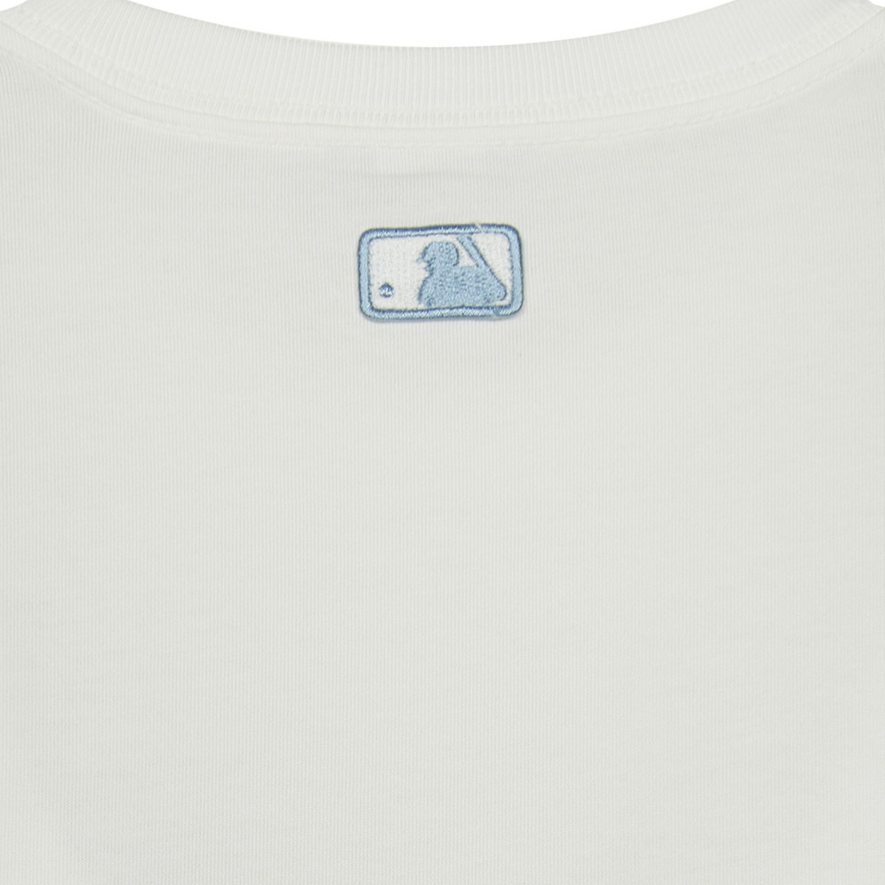 MLB KIDS 牛仔丹寧短袖T恤 童裝 Monogram系列 紐約洋基隊 (7ATSM0753-50IVS)