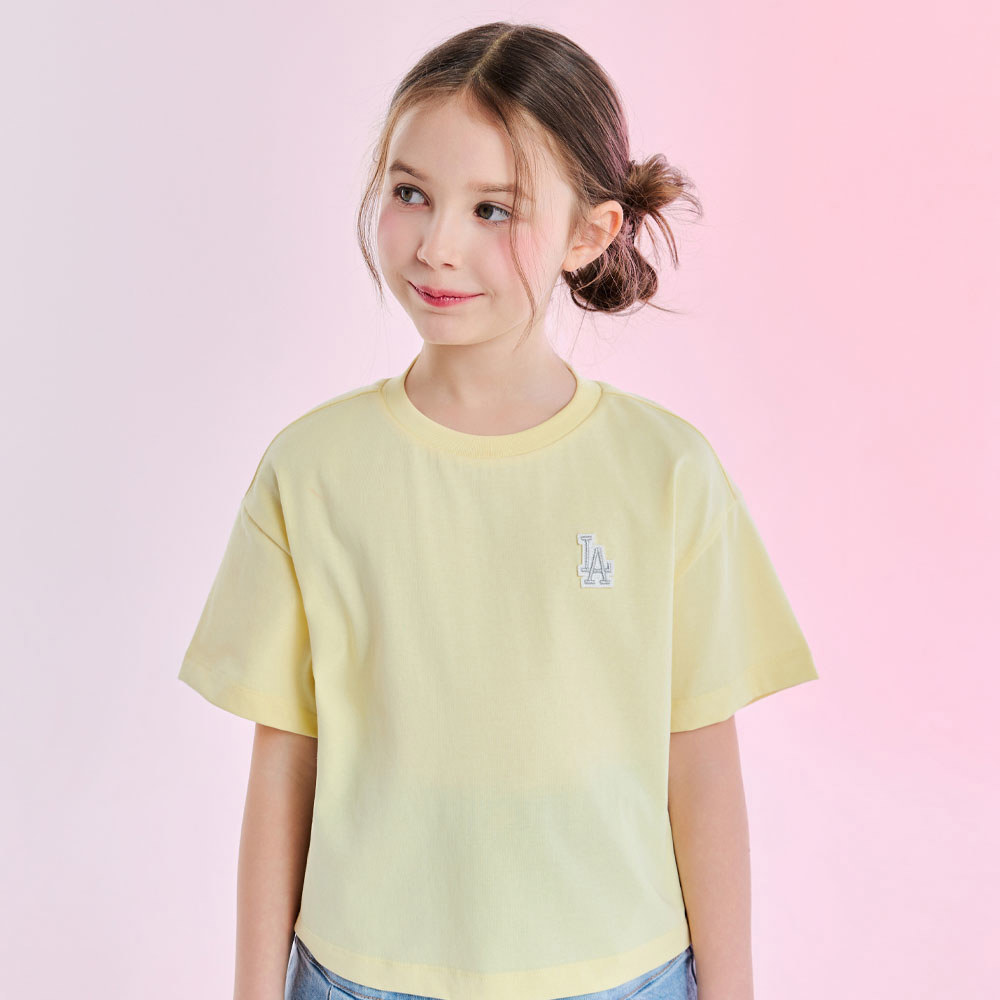 MLB KIDS 短袖T恤 童裝 洛杉磯道奇隊 (7FTSB0553-07YEL)