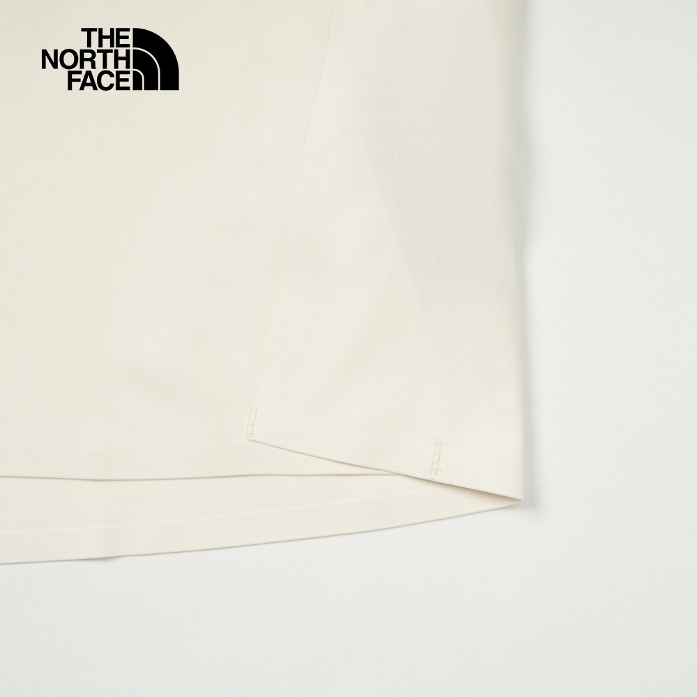 The North Face北面男款米白色UPF防曬短袖T恤｜87W7QLI