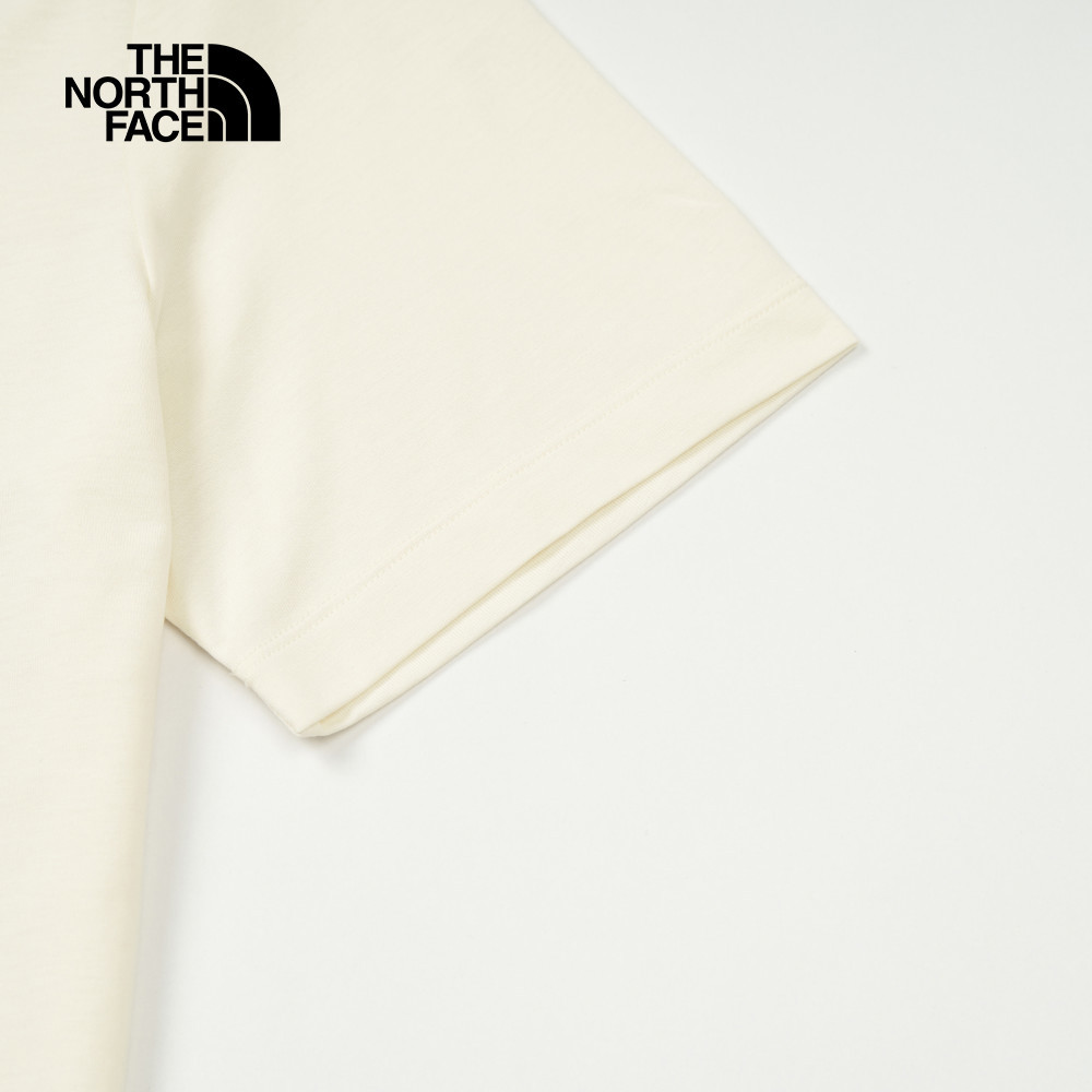 The North Face北面男款米白色吸濕排汗短袖T恤｜8DE7QLI