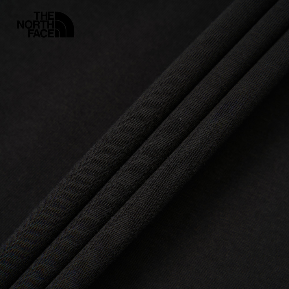 The North Face北面男女款黑色純棉短袖T恤｜8D85JK3