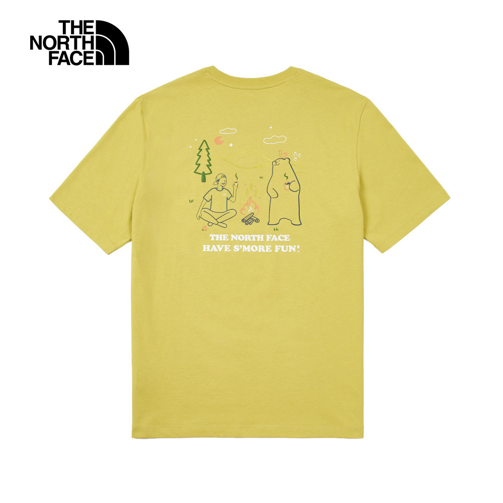 The North Face北面男女款卡其色純棉短袖T恤｜8DBV0UO