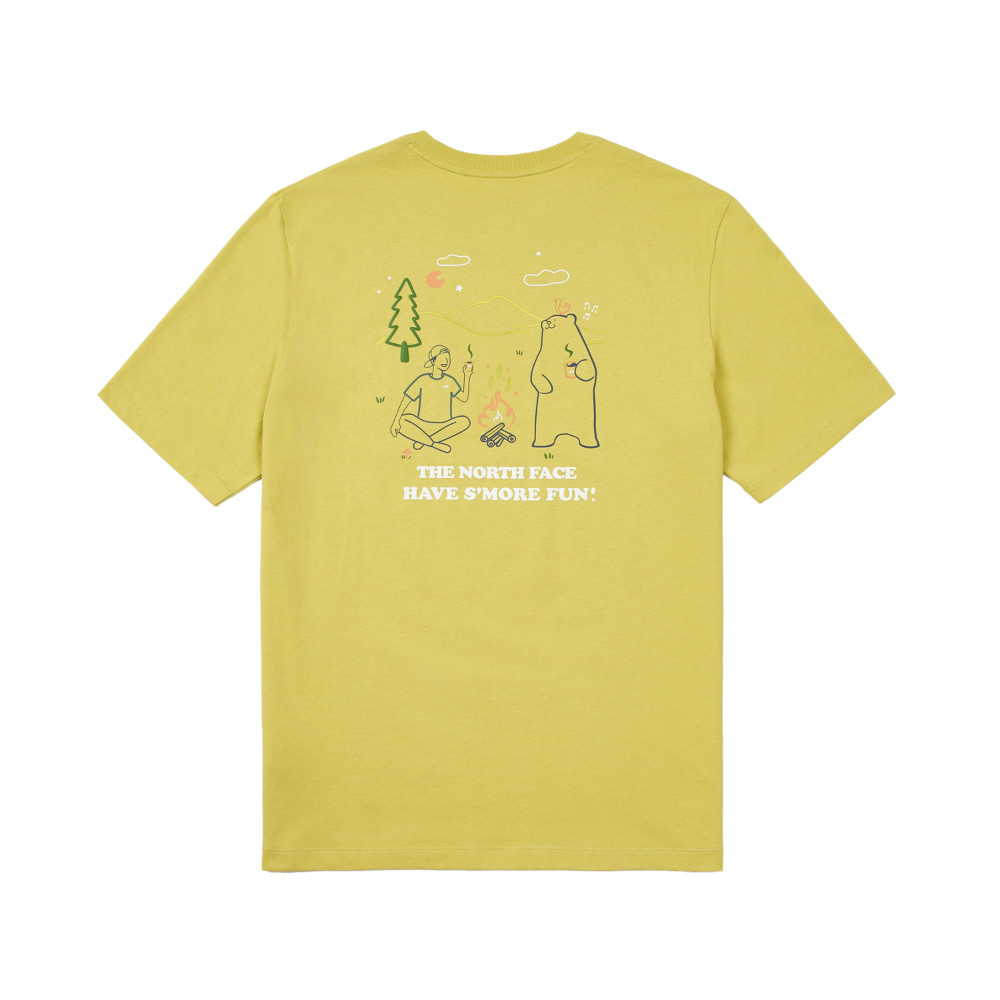The North Face北面男女款卡其色純棉短袖T恤｜8DBV0UO