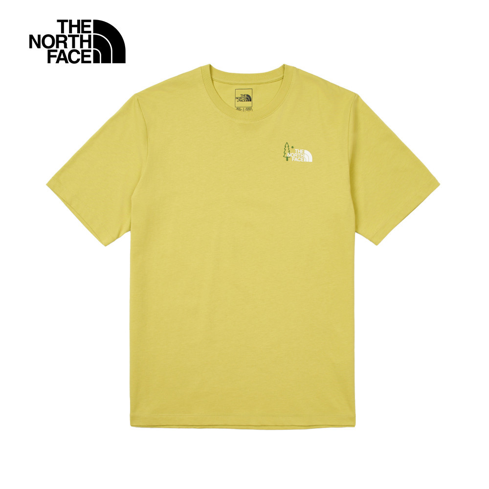 The North Face北面男女款卡其色純棉短袖T恤｜8DBV0UO