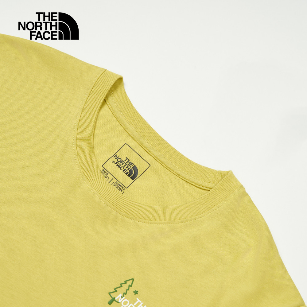 The North Face北面男女款卡其色純棉短袖T恤｜8DBV0UO