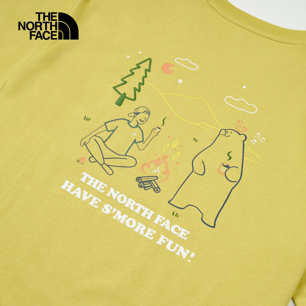 The North Face北面男女款卡其色純棉短袖T恤｜8DBV0UO