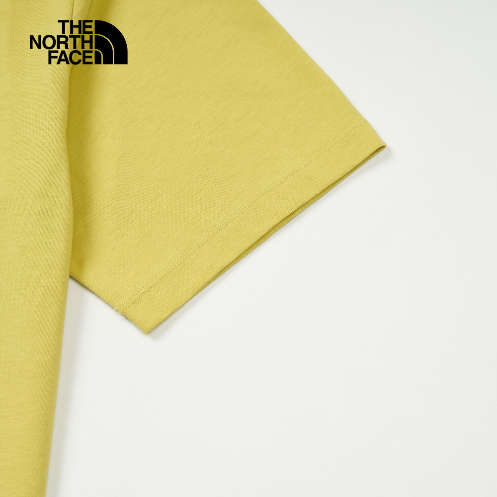 The North Face北面男女款卡其色純棉短袖T恤｜8DBV0UO