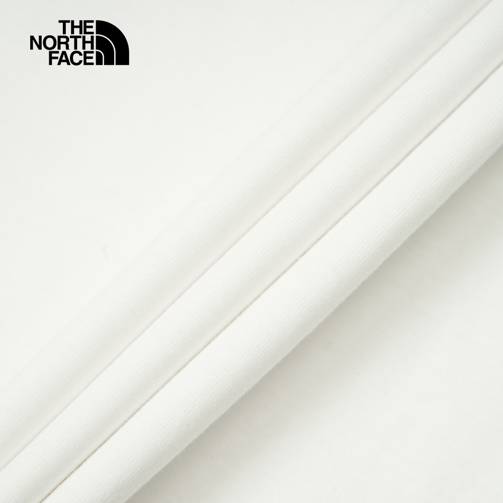 The North Face北面男女款白色純棉短袖T恤｜8DBVFN4