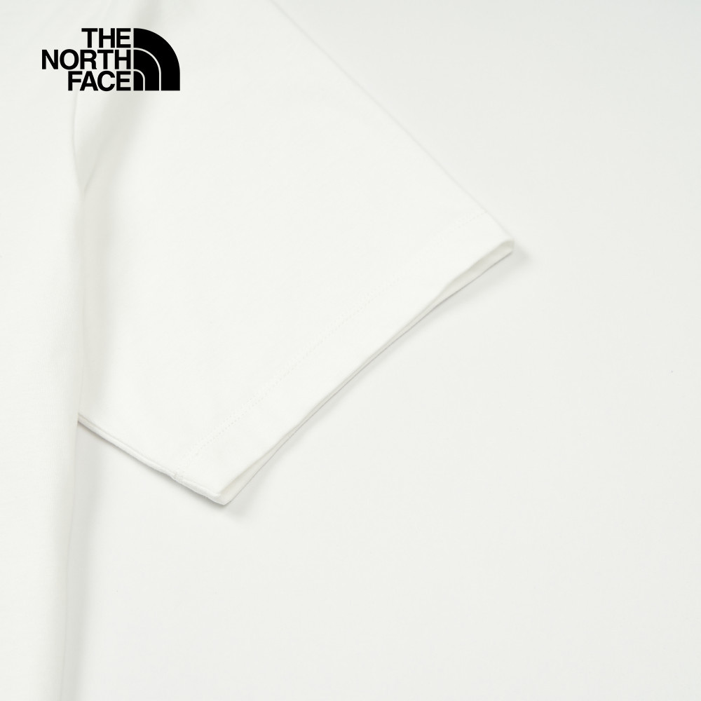 The North Face北面男女款白色純棉短袖T恤｜8DBVFN4