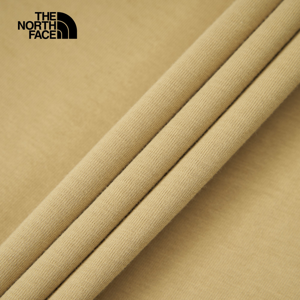 The North Face北面男女款卡其色純棉短袖T恤｜8DBWLK5