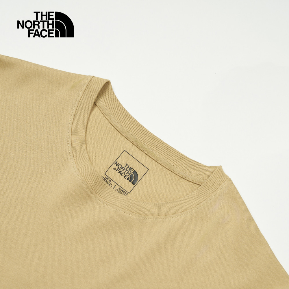 The North Face北面男女款卡其色純棉短袖T恤｜8DBWLK5