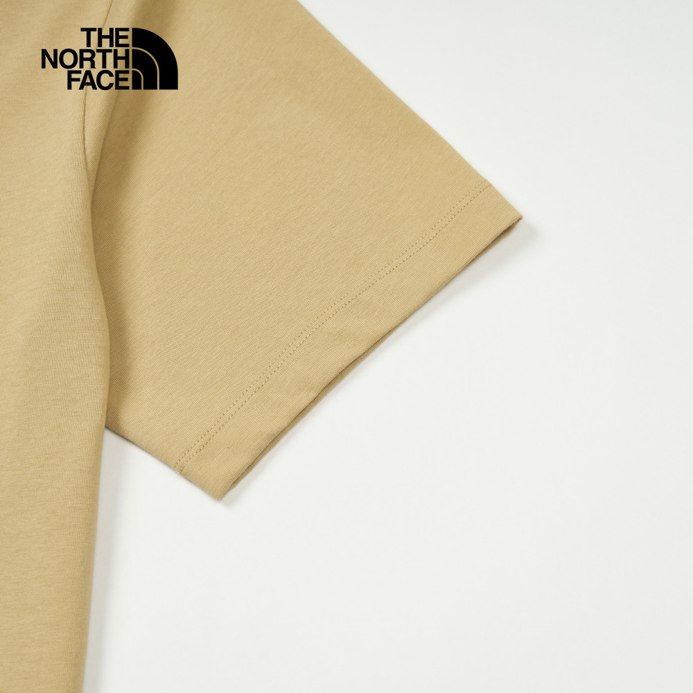 The North Face北面男女款卡其色純棉短袖T恤｜8DBWLK5