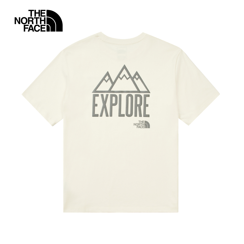 【10/27 12點限時搶購】The North Face北面男女款米白色純棉短袖T恤｜8DBWQ