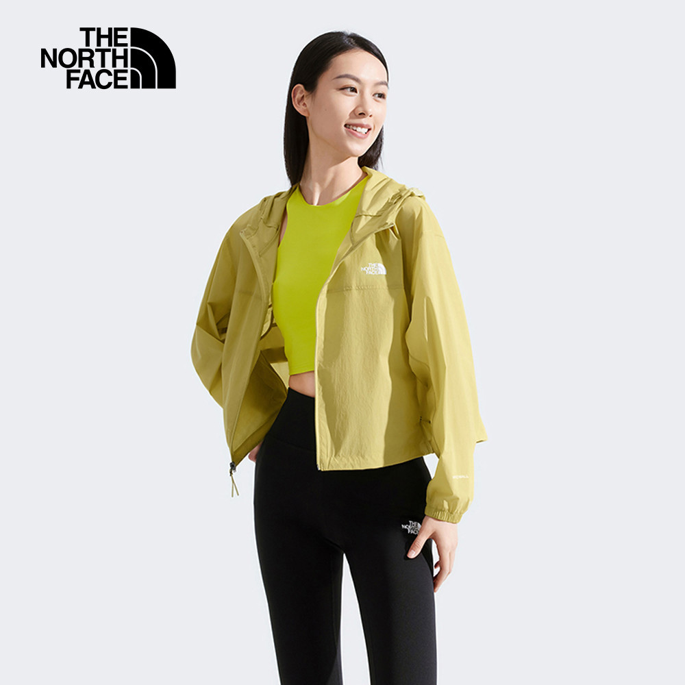 The North Face北面女款卡其色DWR防潑水防風外套｜8C120UO