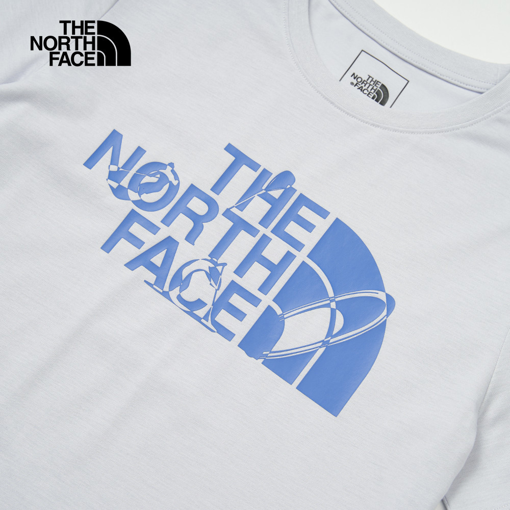 The North Face北面女款灰色吸濕排汗短袖T恤｜8D7P0TI