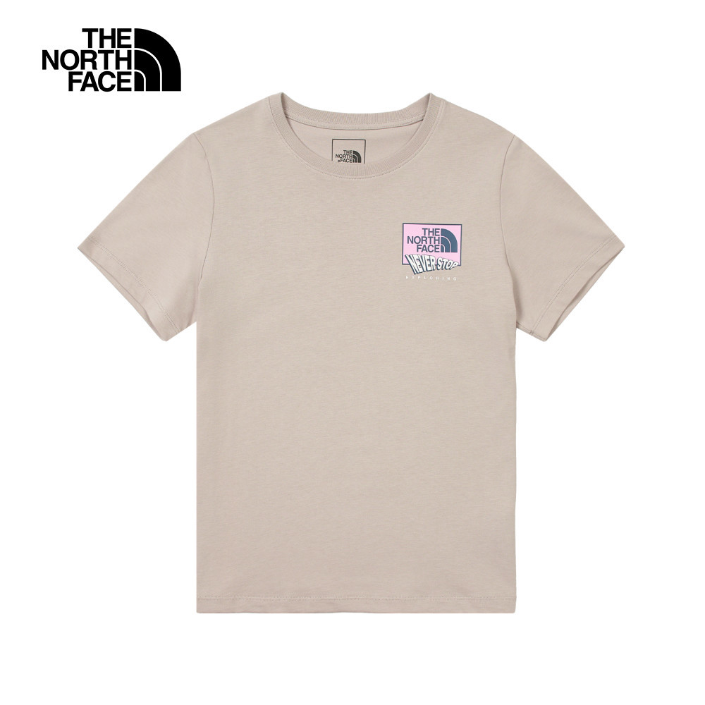 The North Face北面女款灰色純棉短袖T恤｜8DCD1OA