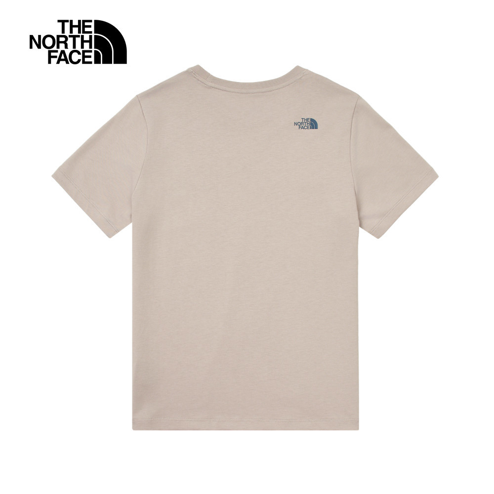 The North Face北面女款灰色純棉短袖T恤｜8DCD1OA