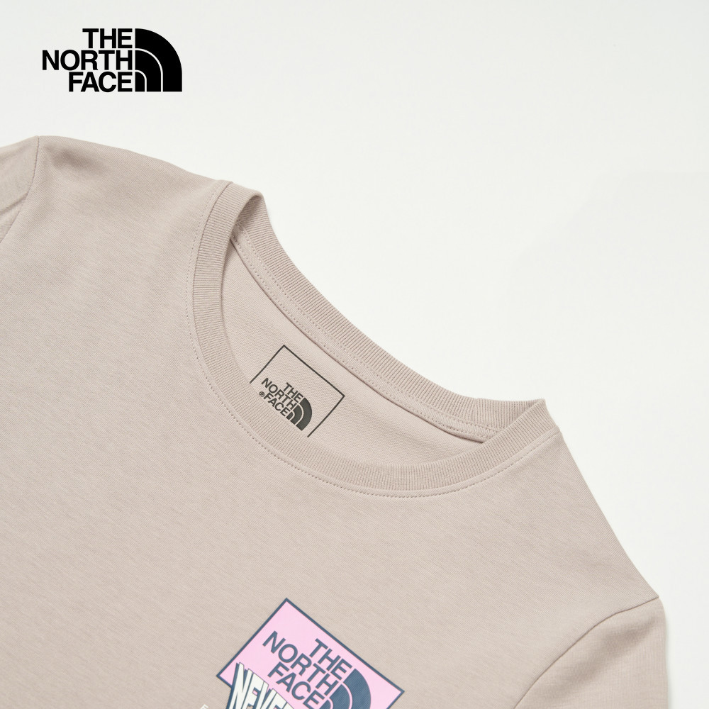 The North Face北面女款灰色純棉短袖T恤｜8DCD1OA