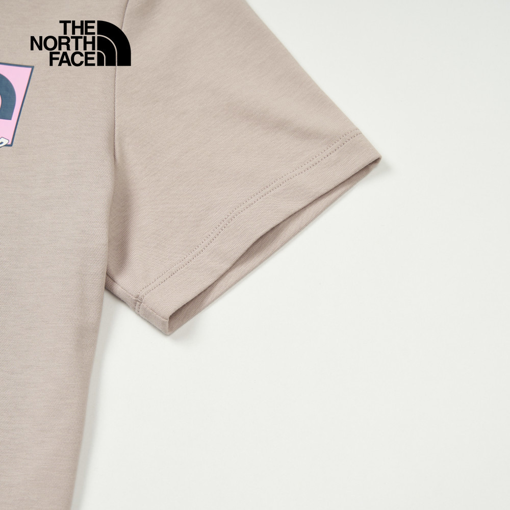 The North Face北面女款灰色純棉短袖T恤｜8DCD1OA