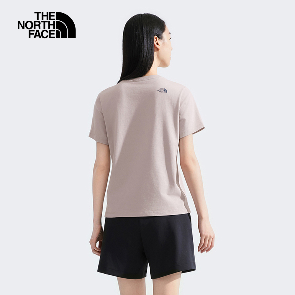 The North Face北面女款灰色純棉短袖T恤｜8DCD1OA