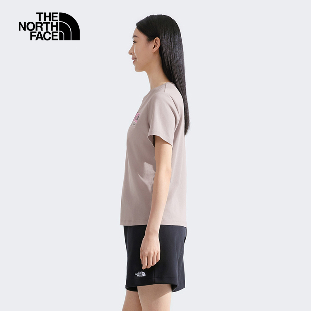 The North Face北面女款灰色純棉短袖T恤｜8DCD1OA