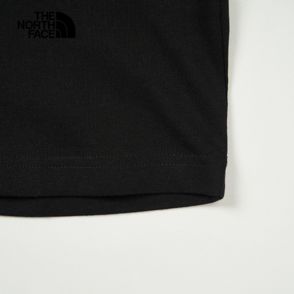 The North Face北面女款黑色純棉短版短袖T恤｜8DCEJK3