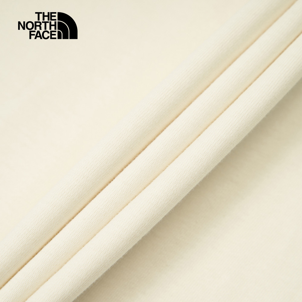 【10/27 12點限時搶購】The North Face北面女款米白色純棉短版短袖T恤｜8DCEQLI