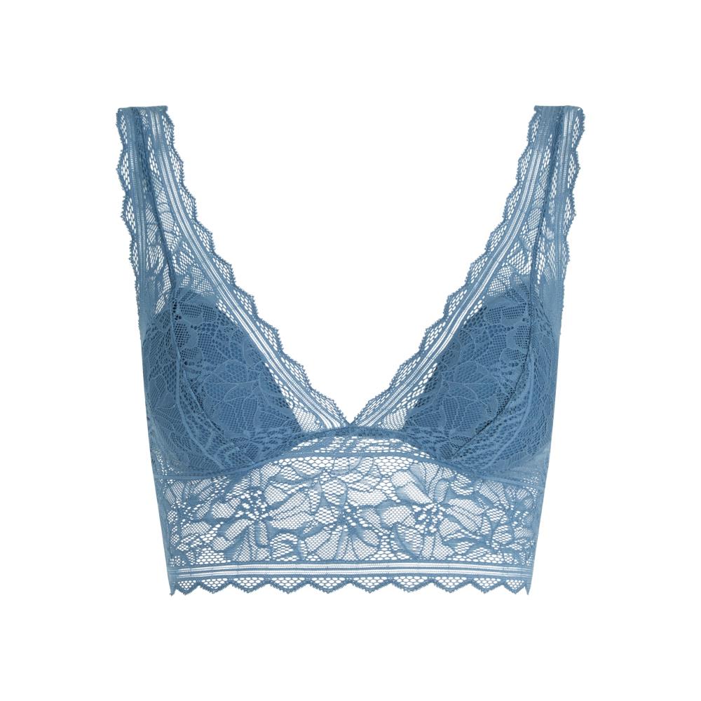網路獨賣【Chantelle Easy Feel】蕾絲短襯內衣>S-L>單寧藍(94270_00C)【Floral Touch】