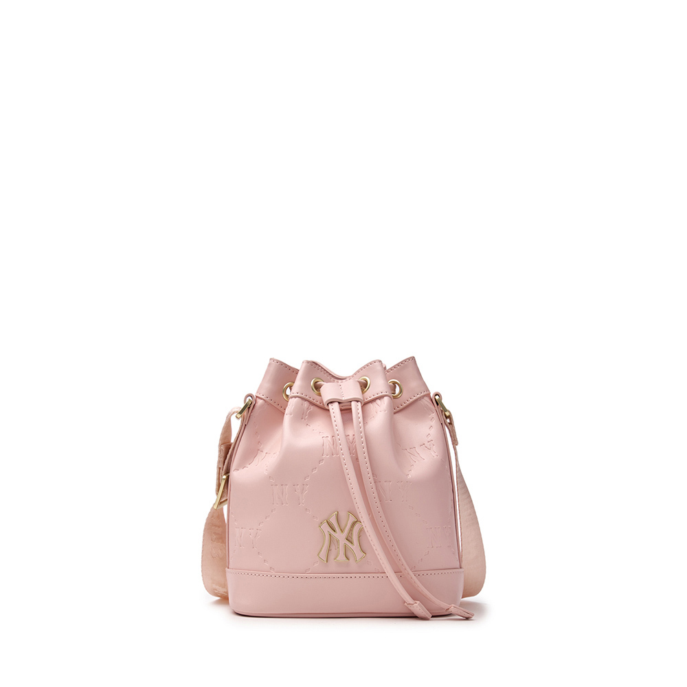 MLB Korea MLB KIDS 抽繩迷你水桶包 兒童包包 Monogram系列 紐約洋基隊 (7A