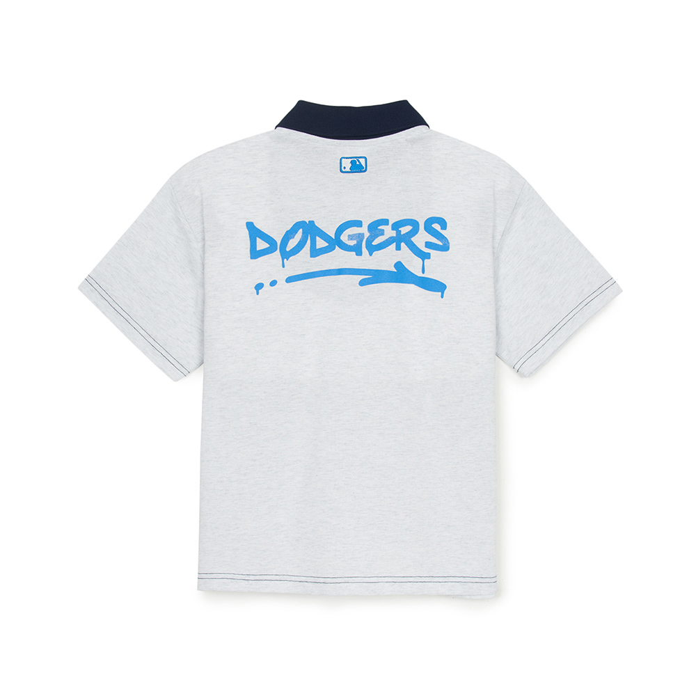 MLB KIDS 短袖Polo衫 童裝 Varsity系列 洛杉磯道奇隊 (7APQV0353-07MGL)