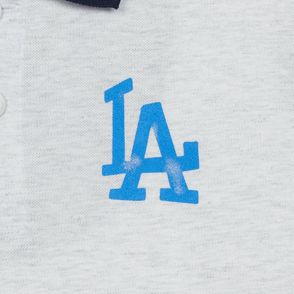MLB KIDS 短袖Polo衫 童裝 Varsity系列 洛杉磯道奇隊 (7APQV0353-07MGL)