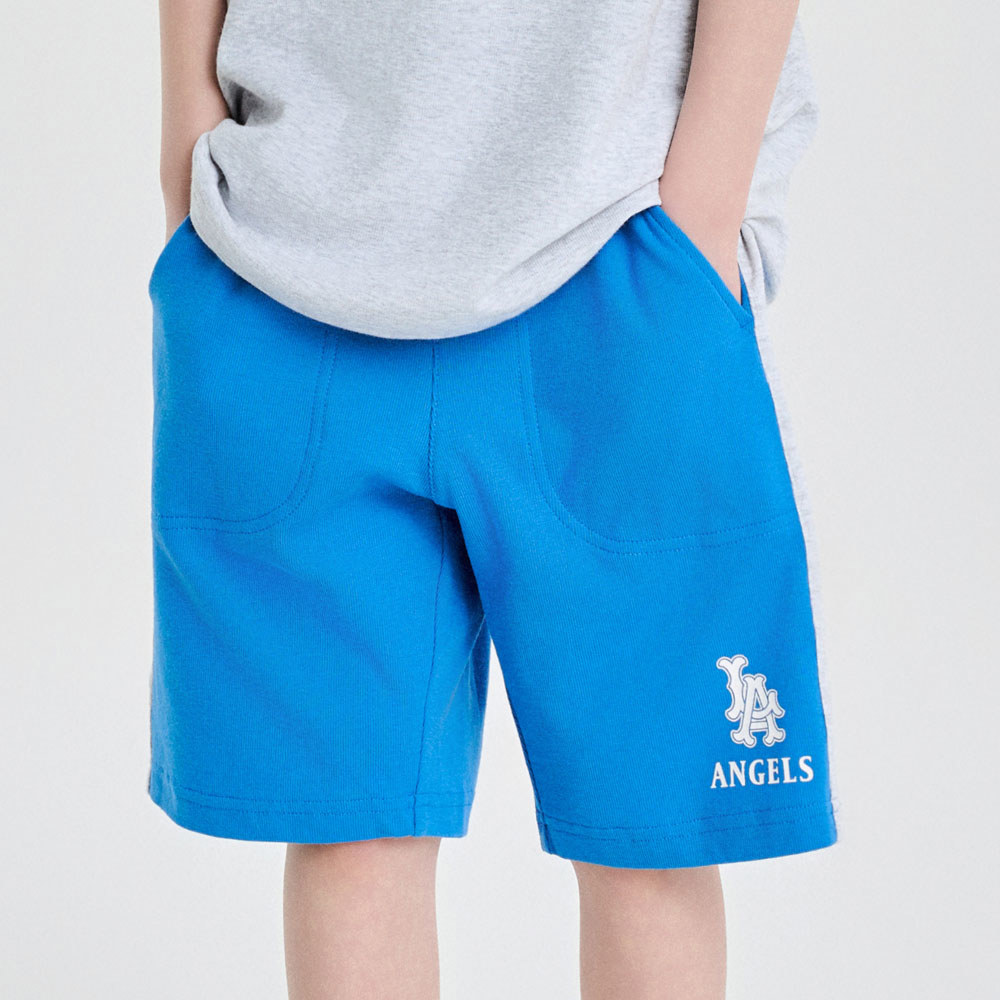 MLB KIDS 運動短褲 童裝 Varsity系列 洛杉磯天使隊 (7ASPV0253-41BLS)