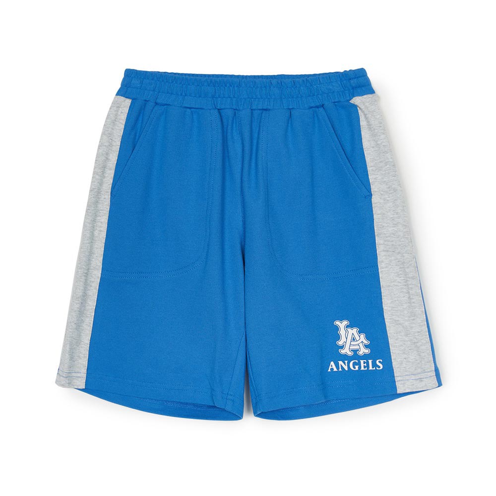 MLB KIDS 運動短褲 童裝 Varsity系列 洛杉磯天使隊 (7ASPV0253-41BLS)