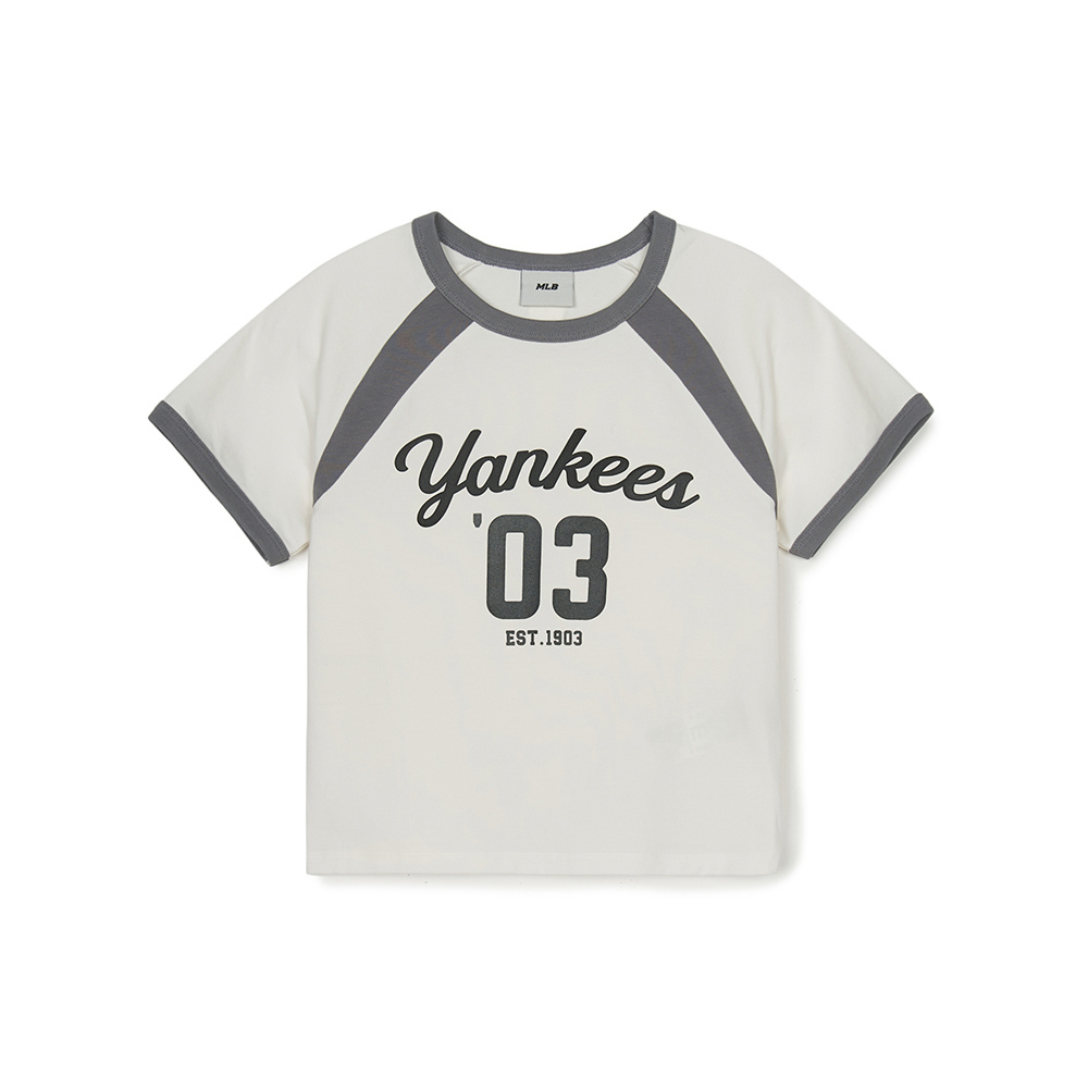 MLB KIDS 速乾短袖T恤 童裝 Varsity系列 紐約洋基隊 (7FTSV0553-50CRS)