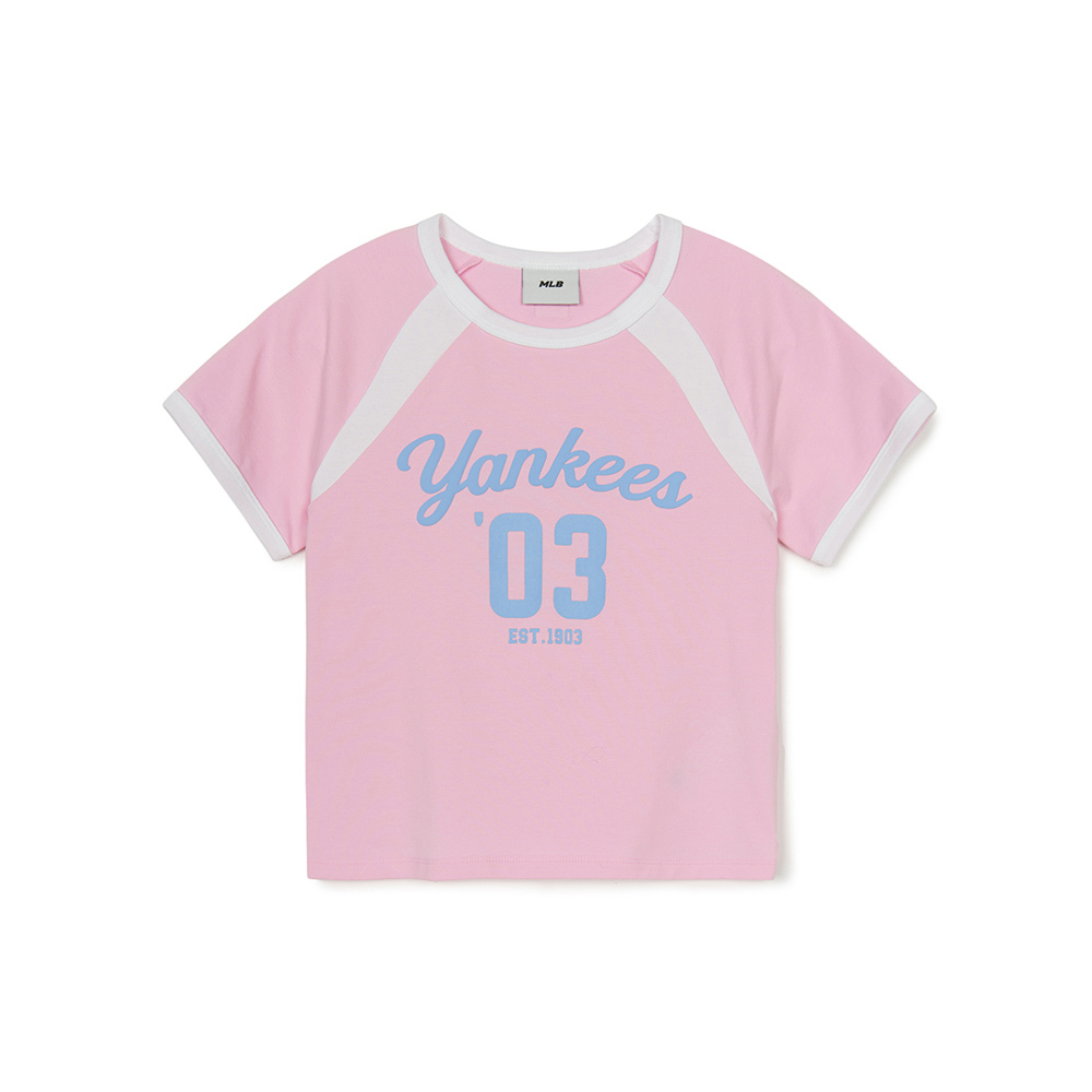 MLB KIDS 速乾短袖T恤 童裝 Varsity系列 紐約洋基隊 (7FTSV0553-50PKM)