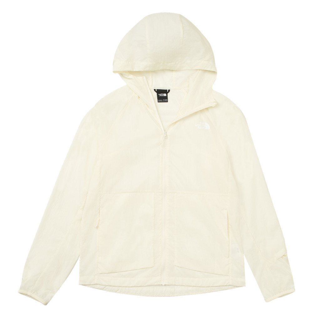 The North Face北面女款米白色DWR防潑水防風外套｜8BWDQLI