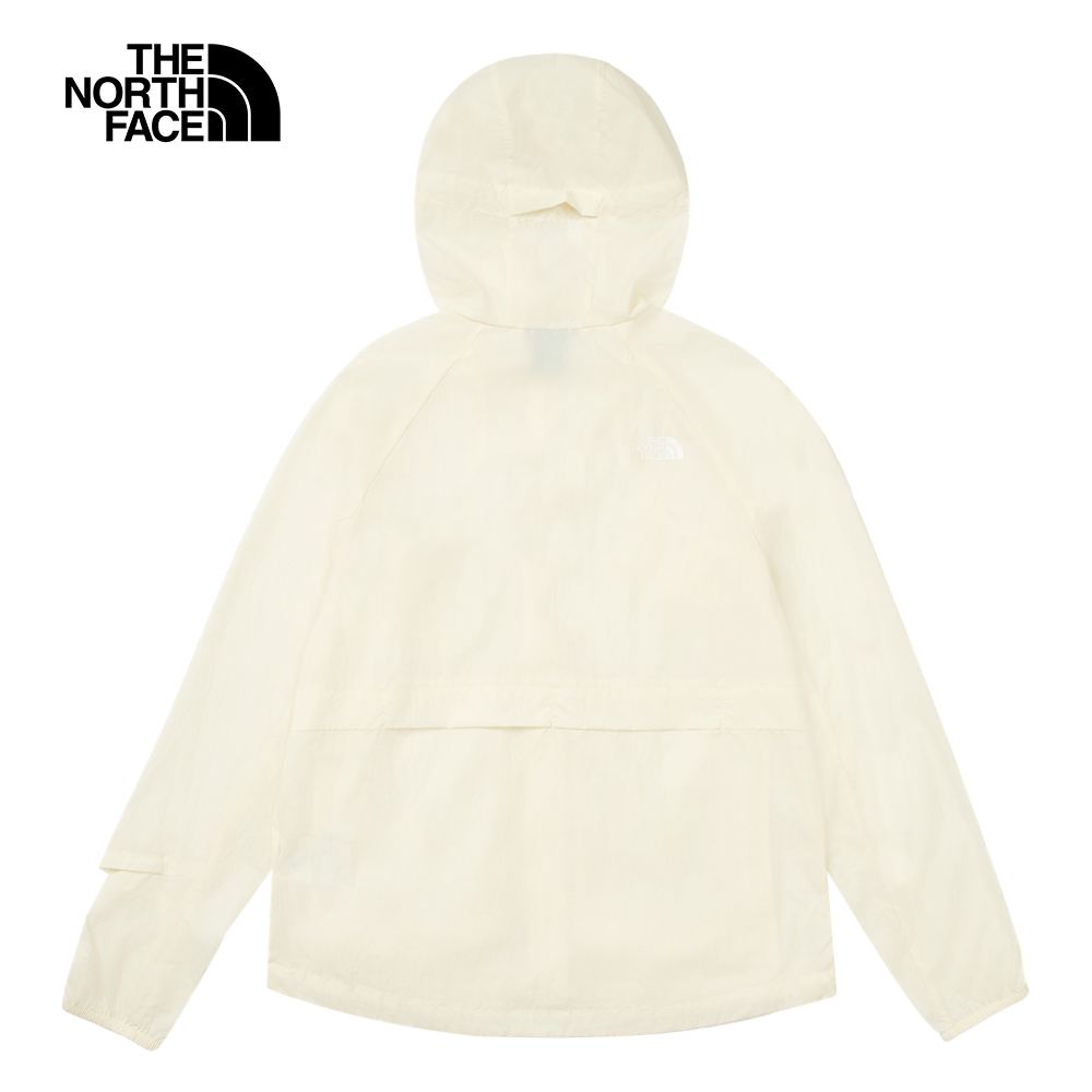 The North Face北面女款米白色DWR防潑水防風外套｜8BWDQLI